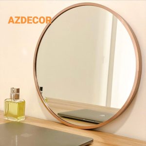 Gương tròn viền nhôm