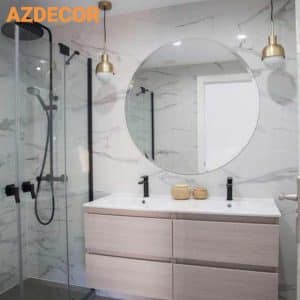 Gương tròn không viền D60 cm