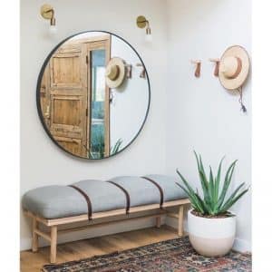 Gương tròn viền thép sơn tĩnh điện