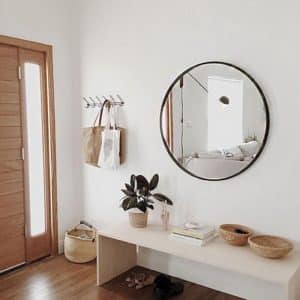 Gương tròn viền thép sơn tĩnh điện