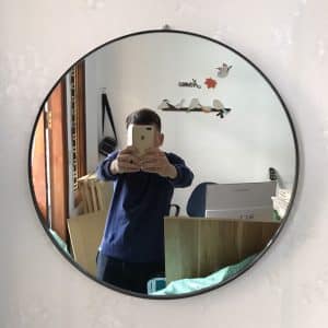 Gương tròn viền thép sơn tĩnh điện